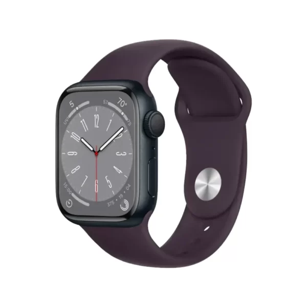 Apple Watch 8 41 мм Алюминий, Силикон, Тёмная ночь, Бузина в Беларуси